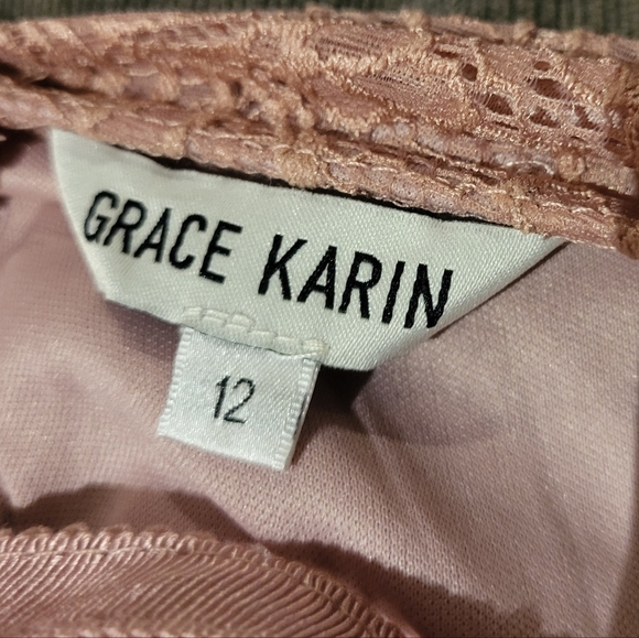 Grace Karin Elegant Pink Lace Dress - Picture 2 of 6